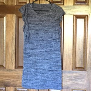 Motherhood Maternity: Nursing Mini Dress, Flutter Sleeves w/bilat hidden zippers